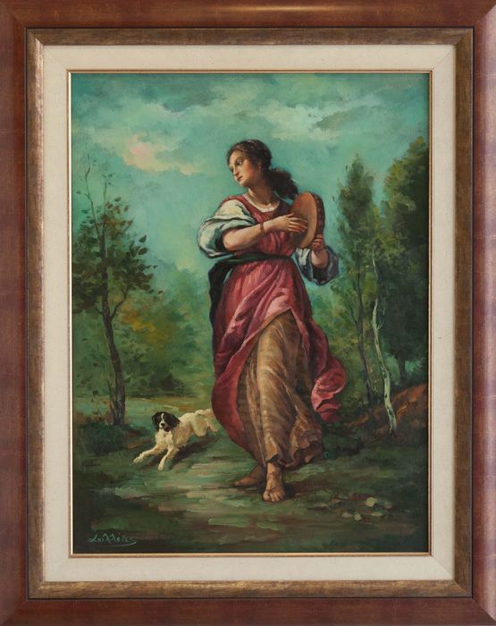 Αχιλλέας ζωγραφική το κορίτσι με το ντέφι